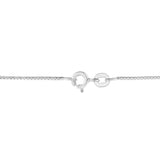 .925 Sterling Silver 3/4 Cttw Treated Blue Diamond Solitaire 18" Milgrain Pendant Necklace (Blue Color, I1-I2 Clarity)