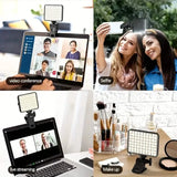 80 LED Clip-On Rechargeable Selfie Ring Light