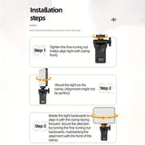 80 LED Clip-On Rechargeable Selfie Ring Light