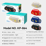 KP-864 Bluetooth Speaker New Portable Model With Powerful Sound Card Slot TWS Pairing And Bass-Boosted Design Hot-Selling Cross-Border Product