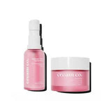 Cream Co. Skin Plumping Moisturizer Duo: PEP + MO - Boosts Elasticity, Reduces Fine Lines & Deeply Hydrates - Hypoallergenic, Paraben & Sulfate-Free Anti-Aging Skin Care Set