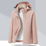 Couple Single-layer Jacket Windproof Sports Fleece-lined Padded Overalls