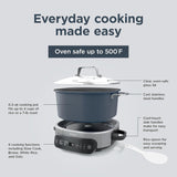 Ninja MC1101 Foodi Everyday Possible Cooker Pro, 8-in-1 Versatility, One-Pot Faster Cooking Replaces 10 Tools, Family-Sized Capacity with Adjustable Temp Control, 6.5 quarts, Midnight Blue
