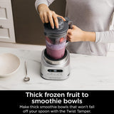 Ninja SS151 TWISTi Blender DUO, High-Speed 1600 WP Smoothie Maker & Nutrient Extractor* 5 Functions Smoothie, Spreads & More, smartTORQUE, 34-oz. Pitcher & (2) To-Go Cups, Gray