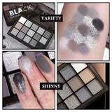 LZYLLS 12 Shades Nude Matte Eyeshadow Palette,Shimmer Naked Eyeshadow Palette,Eye Shadow Palette Natural Flash Waterproof Durable Smoked Professional Makeup Palette With Brush(Matte)