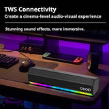 KP-557 Bluetooth Speaker With RGB Colorful Lights Home Soundbar With Wireless Bluetooth Deep Bass High-Fidelity Surround Sound And Card Playback Support