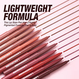 Jolilab Matte Lip Liner Lip Oil Set, Lip Makeup Set Natural Smooth Long-Lasting And Hydrating Beauty Daily Cosmetics Gift for Girls Easy-to-Use（12pcs）