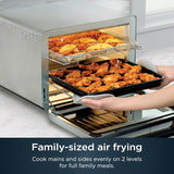 Ninja Air Fryer & Toaster Oven | Prestige Smart XL Countertop Oven | Bakes up to 20 Cookies, Fits up to a 12lb Turkey | Pizza, Toast, Bake, Air Fry & Reheat | 1800 Watts | Stainless Steel | DT501