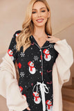 Ekouaer Women's Pajamas Long Sleeve Sleepwear Casual Button Down Loungewear Soft Pjs Set S-XXL