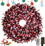 50FT 1000 LED Christmas Cluster Lights, Firecracker String Lights with Remote & 8 Modes & Timer, Waterproof Fairy Twinkle Light Plug in for Indoor Outdoor Party Garden Xmas Tree Decoration, Warm White
