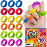 BUNMO Magnetic Rings Stocking Stuffers for Teens - Fidget Toys Adults - Stocking Stuffers for Boys - Magnetic Fidget Rings - Improved Stronger Magnets - Great Teen Gift - Multicolor