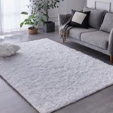 TABAYON Shaggy Navy Blue Rug, 2x3 Area Rugs for Living Room, Anti-Skid Extra Comfy Fluffy Floor Carpet for Indoor Home Decorative