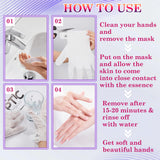 LZYLLS 6 Pairs Hand Masks Moisturizing Gloves, Hydrating Hand Mask Moisturizer Gloves Care for Dry Cracked Hands, Smooth Long Lasting Soft Firming Hand Mask Gift Set for Men Women（A