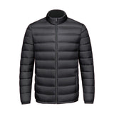 Mens Warm StandUp Collar Zippered CottonPadded Jacket