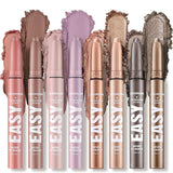 Jolilab Eyeshadow Stick Set, 8 Colors Matte Professional Bright-Colored Contouring and Highlight Eyeshadow Stick, Cream Waterproof Long Lasting High Pigmented Eye Shadow. (8, EYESHADOW B)