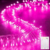 Brightown Fairy Lights Battery Operated, 10Ft 120 LED Firecracker String Lights, Waterproof Silver Wire Starry Firefly Light for DIY Wreath Weeding Indoor Outdoor Christmas Decorations