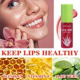 4 Pack Aloe Vera Lipstick,Long Wear Nourishing Lip stick,Waterproof Moisturizing Color Changing Lip Balm Lipstick,Lip Gloss,Magic Temp Color Change Matte Lip Gloss Makeup