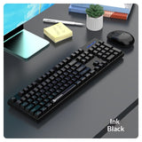 Cross-border 18-Step Crossing W1060 24G Wireless Three-Piece Color Keyboard And Mouse Set