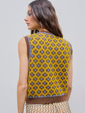 CIDER Sweater Vest Women Sleeveless Cropped Sweaters Cute Graphic Tank Tops Old Money Clothes Fall Outfits