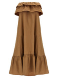Saint Laurent Women Flounce Dress