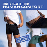 Pair of Thieves Men’s Long Boxer Briefs – Soft, Breathable, Quick Dry Underwear with 4-Way Stretch – Multi-Pack