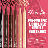 NYX PROFESSIONAL MAKEUP Epic Ink Liner, Waterproof Liquid Eyeliner - Black, Vegan Formula