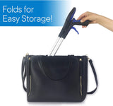 RMS 34 Inch Extra Long Reacher Grabber - Foldable Gripper and Reaching Tool with Rotating Jaw