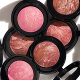 LAURA GELLER NEW YORK Baked Blush-n-Brighten Marbleized Blush for Cheeks - Pink Buttercream - Natural Finish - Buildable Color
