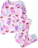 The Children's Place Baby Christmas and Holiday Kids 2 Piece Pajama Sets, Velour