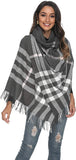 Viamulion Beautiful Winter Scarf Elegant Collection Warm Solid Plaid
