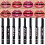 Jolilab 10Pcs Set Sparkling Lipstick Lip Gloss Long Lasting Waterproof Moisturizer Lip Balm Glitter Shimmer Metallic, Diamond Shiny Bold Glow Goth Lipstick for Women Girls, Non-sticky