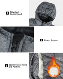 Outdoor Ventures Women's Maryan Hooded Ultra Lightweight Warm Thermolite Long Puffer Coat