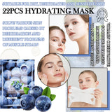 LZYLLS 24 Pcs Clay Face Mask with Brush,Hydrating Mud Face Mask Set,Deep Cleaning Oil Control Clay Facial Masks for Blackheads Remover,Mud Facial Masks Skincare Gift Set