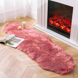 Ashler faux fur rug, Fluffy Shaggy Area Rug Ultra Soft 2 x 3 Feet Sheepskin Fur Rug, Navy Blue Fuzzy Rug Machine Washable Shag Rug, Nursery Decor Throw Rugs for Bedroom, kids room, Living Room