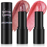 Jolilab Sparkling Lip Gloss, Long Lasting Waterproof Moisturizer Lip Balm Glitter Shimmer Metallic Lipstick, Diamond Shiny Bold Glow Goth Lipstick for Women Girls, Non-sticky (1, 07#)