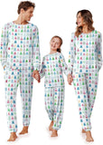 Ekouaer Family Christmas Pajamas Matching Sets Long Sleeve Couple Pjs Holiday Sleepwear Soft Loungewear with Pockets