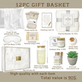 Care Package for Women,12PC Get Well Gifts for Women After Surgery,Birthday,Get Well Soon,Grief,Sympathy Gifts,Condolences (white)