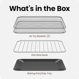 Chefman Air Fryer Toaster Oven Combo, 15 Qt. Countertop Oven for Quick & Healthy Meals, Bake, Broil, Air Fry, Toast, and Bagel Functions, 450°F Max Temp, 4 Slice Toaster Oven Air Fryer Combo