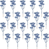 Fangoo 20 Pack 7 Inch Artificial Red Berry Picks for Christmas Tree Burgundy Red Berries Stems Holly Berry Branches Ornaments Wreath Crafts Wedding Holiday Season Winter Home Decor