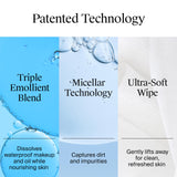 Neutrogena Makeup Remover Wipes Micellar Alcohol-Free Face Towelettes Remove Waterproof Mascara & Oil, Compostable 100% Plant-Based Cloth, Dermatologist & Ophthalmologist Tested, Twin Pack 2 x 25 ct