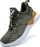 JMFCHI Boys Girls Kids' Sneakers Knitted Mesh Sports Shoes Breathable Lightweight Running Shoes for Kids Fashion Athletic Casual Shoes