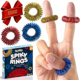 BUNMO Magnetic Rings Stocking Stuffers for Teens - Fidget Toys Adults - Stocking Stuffers for Boys - Magnetic Fidget Rings - Improved Stronger Magnets - Great Teen Gift - Multicolor