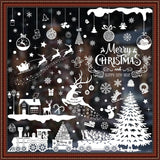 438Pcs Snowflake Window Cling Stickers for Christmas Decorations, 10 Sheets Christmas Window Clings of Different Shapes Xmas Decals for Glass Home Decor Indoor and Outdoor Party Supplies