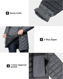 Outdoor Ventures Women's Maryan Hooded Ultra Lightweight Warm Thermolite Long Puffer Coat