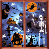 438Pcs Snowflake Window Cling Stickers for Christmas Decorations, 10 Sheets Christmas Window Clings of Different Shapes Xmas Decals for Glass Home Decor Indoor and Outdoor Party Supplies