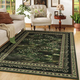 Rugcomf 2x6 Runner Rug Impressionist-Style Vintage Kitchen Rugs Non Slip Washable Soft Carpet Runner for Kitchen Laundry Bedroom Bathroom, Blue