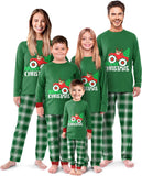 Rnxrbb 2025 Christmas Pajamas Family Matching Sets Christmas Pjs Xmas Sleepwear for Women Men Couples Adult Kids