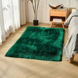 duduta White Faux Sheepskin Throw Rug 2x3 ft, Fluffy Shag Fur Chair Cover Small Bedside Dorm Rug Non Slip Washable