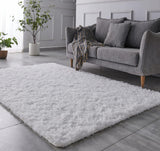 TABAYON Shaggy Navy Blue Rug, 2x3 Area Rugs for Living Room, Anti-Skid Extra Comfy Fluffy Floor Carpet for Indoor Home Decorative