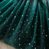 HNXDYY Little Girls Long Sleeve Star Print Knee Length Casual Princess Dress